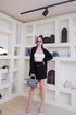 SIRINNN Solid Color Blazer With Skirts And Belt Set